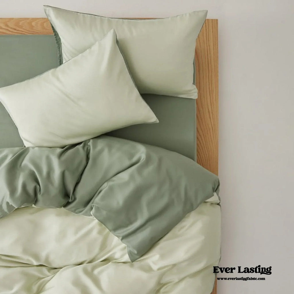 Adeline Pastel Silky Cooling Tencel™ Bedding Set / Coffee, alternate view - House Of Avana