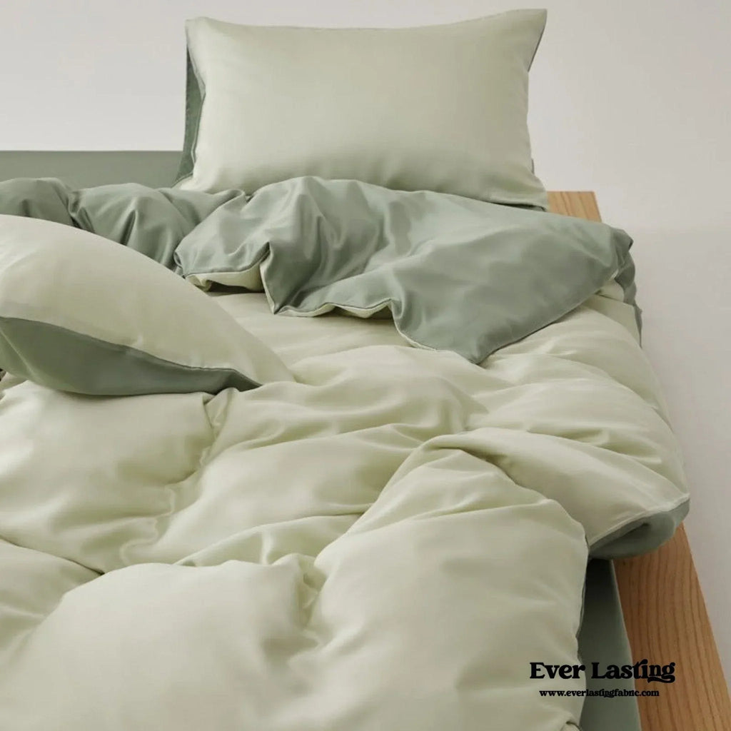 Adeline Pastel Silky Cooling Tencel™ Bedding Set / Coffee, alternate view - House Of Avana