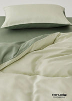 Adeline Pastel Silky Cooling Tencel™ Bedding Set / Coffee, alternate view - House Of Avana