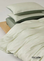 Adeline Pastel Silky Cooling Tencel™ Bedding Set / Coffee, alternate view - House Of Avana