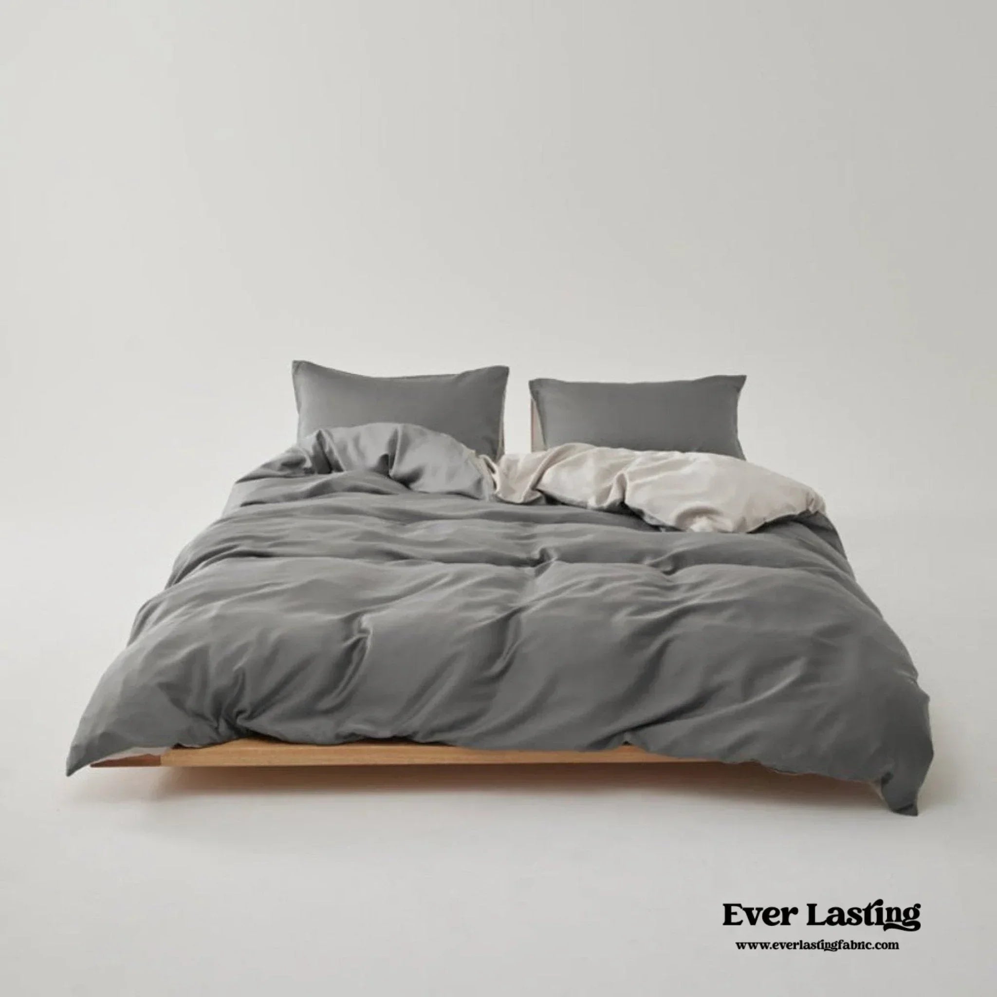 Adeline Pastel Silky Cooling Tencel™ Bedding Set / Coffee, alternate view - House Of Avana