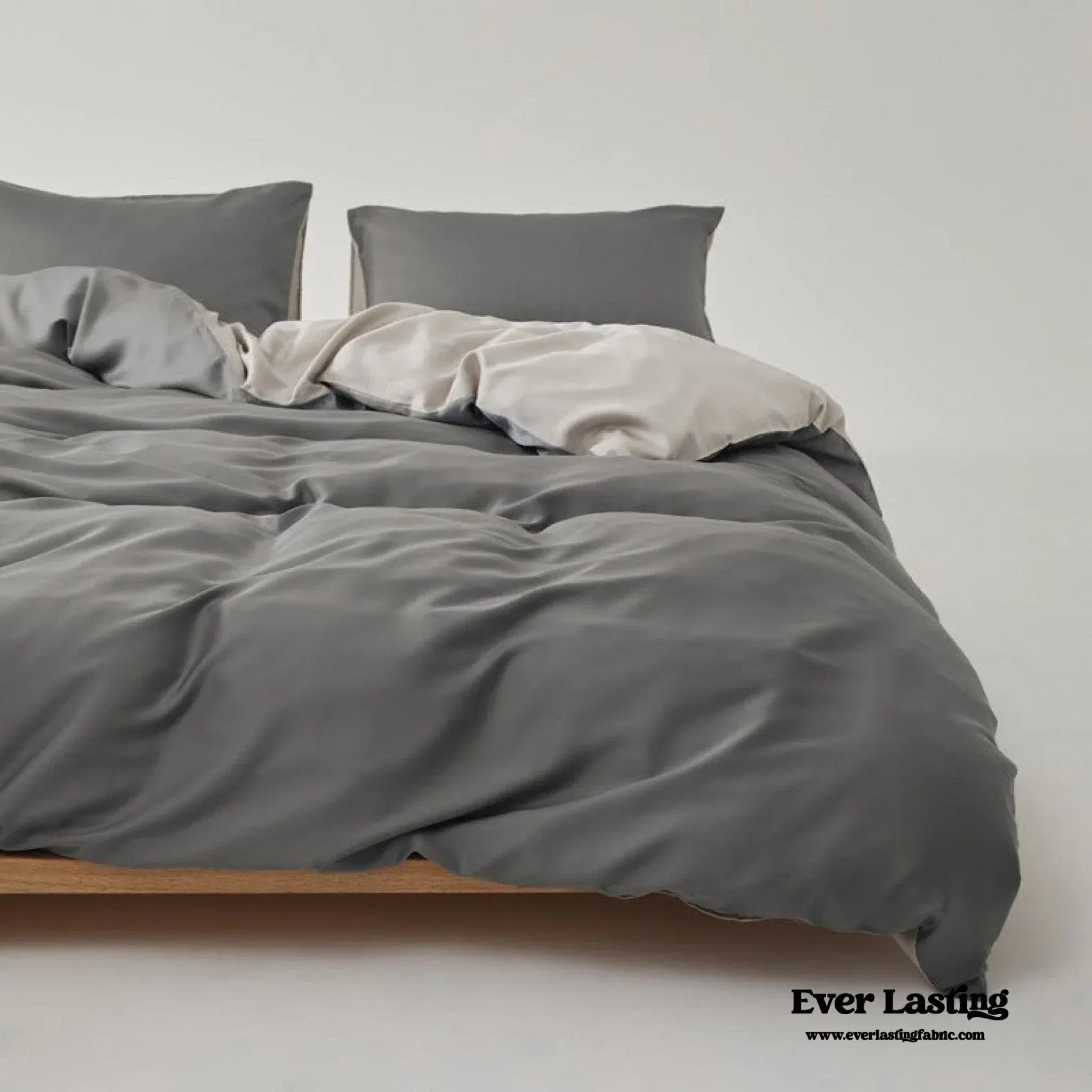 Adeline Pastel Silky Cooling Tencel™ Bedding Set / Coffee, alternate view - House Of Avana