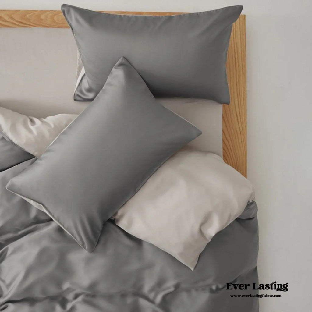 Adeline Pastel Silky Cooling Tencel™ Bedding Set / Coffee, alternate view - House Of Avana