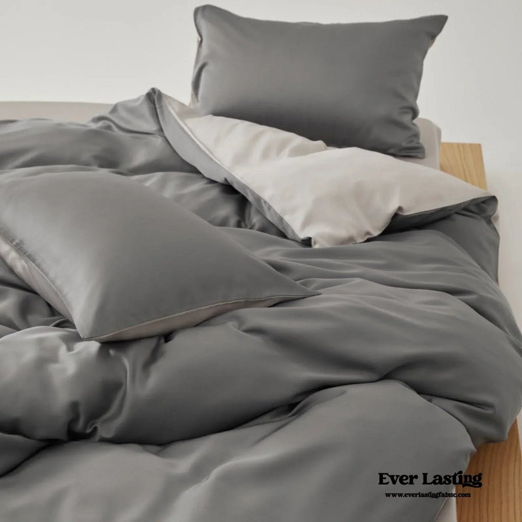 Adeline Pastel Silky Cooling Tencel™ Bedding Set / Coffee, alternate view - House Of Avana