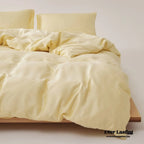 Adeline Pastel Silky Cooling Tencel™ Bedding Set / Coffee, alternate view - House Of Avana