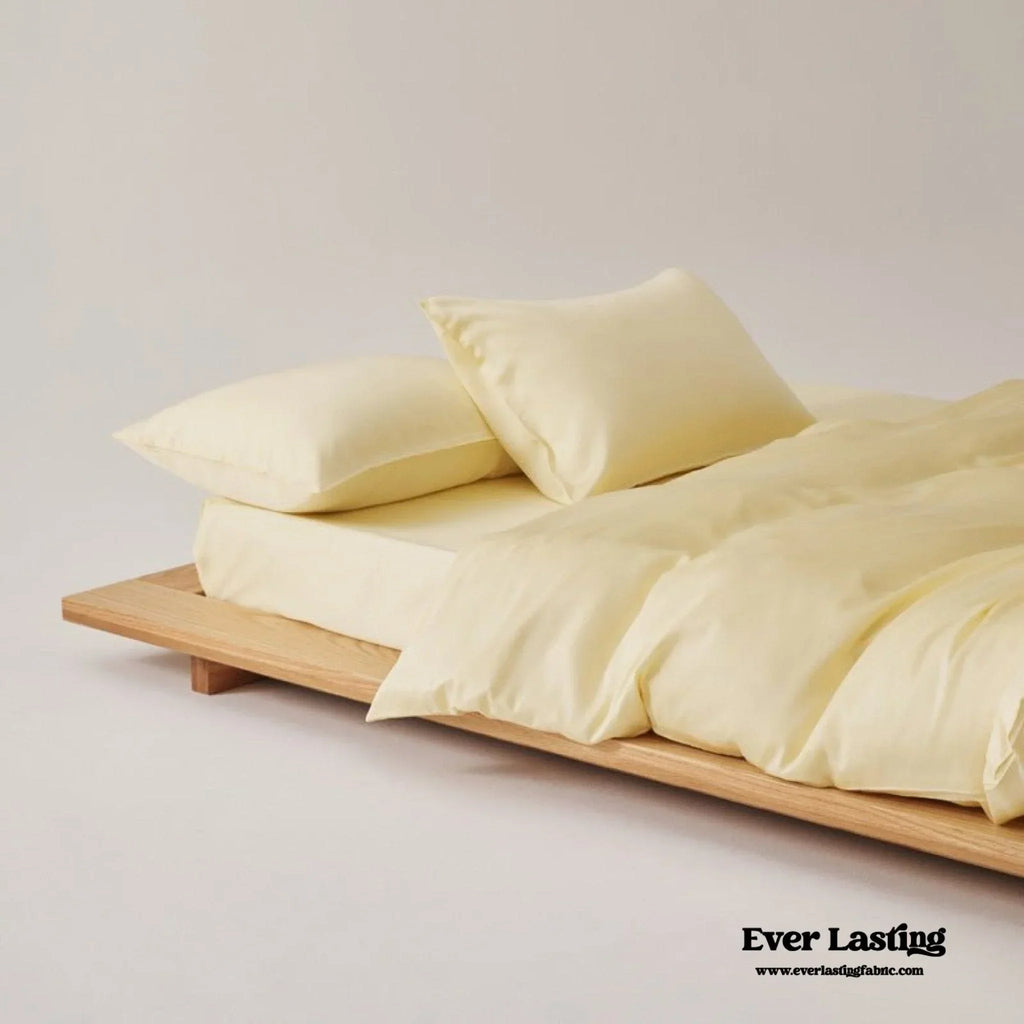 Adeline Pastel Silky Cooling Tencel™ Bedding Set / Coffee, alternate view - House Of Avana