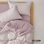 Adeline Pastel Silky Cooling Tencel™ Bedding Set / Coffee, alternate view - House Of Avana