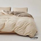 Adeline Pastel Silky Cooling Tencel™ Bedding Set / Coffee, alternate view - House Of Avana