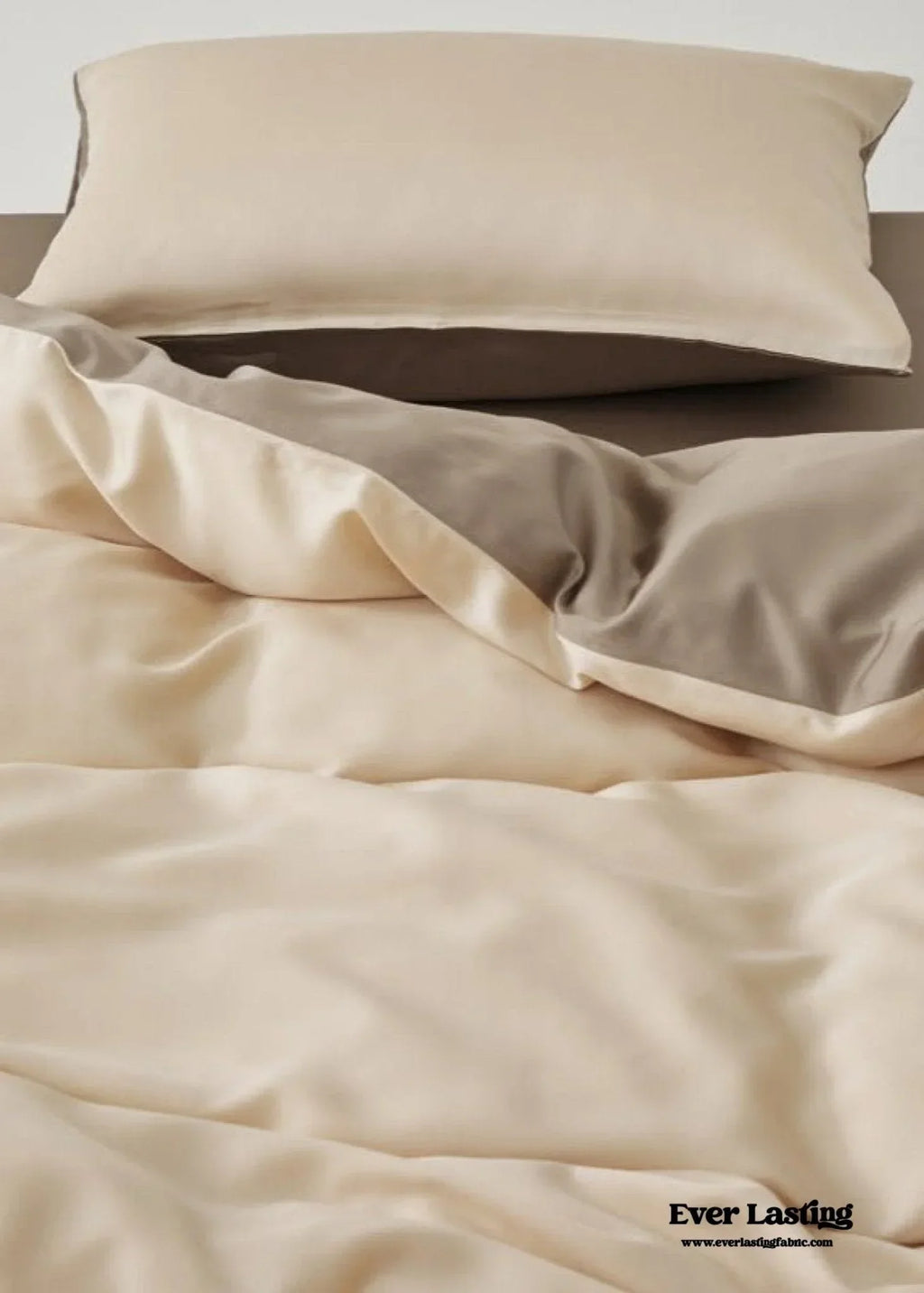 Adeline Pastel Silky Cooling Tencel™ Bedding Set / Coffee, alternate view - House Of Avana