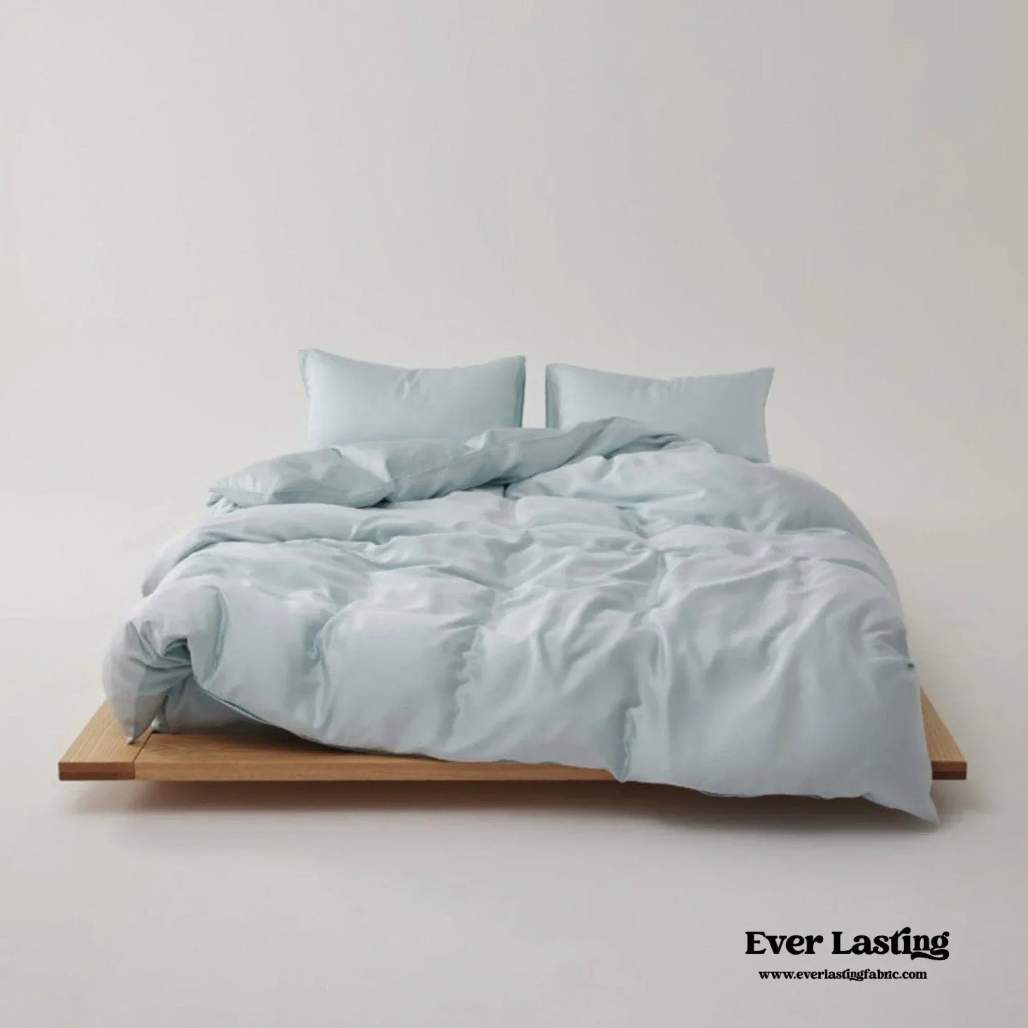 Adeline Pastel Silky Cooling Tencel™ Bedding Set / Coffee, angled view - House Of Avana