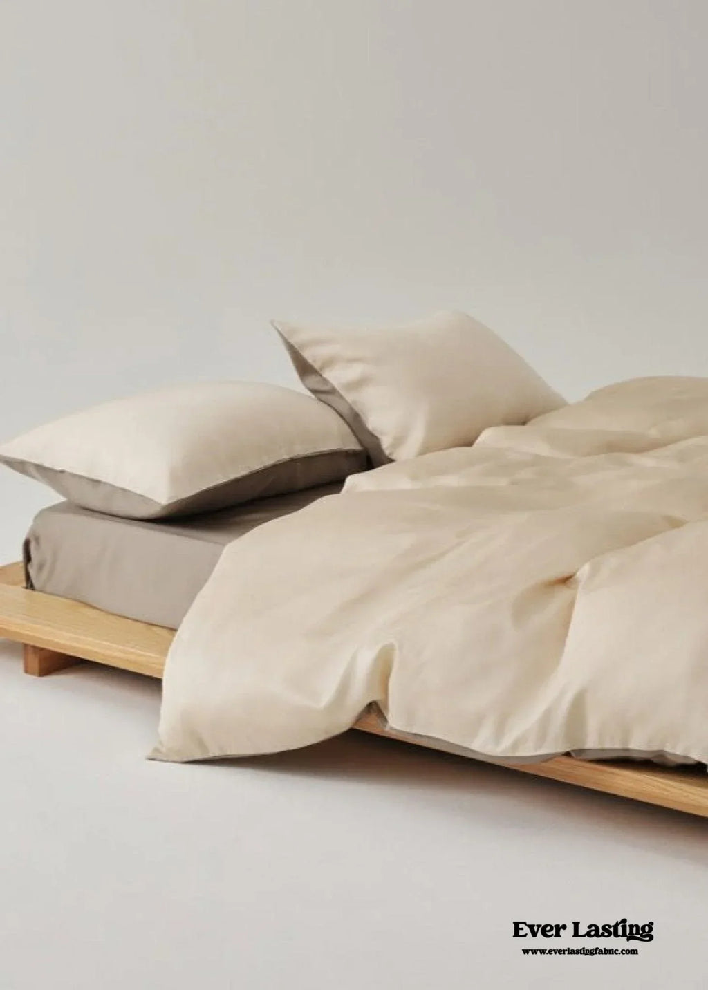 Adeline Pastel Silky Cooling Tencel™ Bedding Set / Coffee, alternate view - House Of Avana
