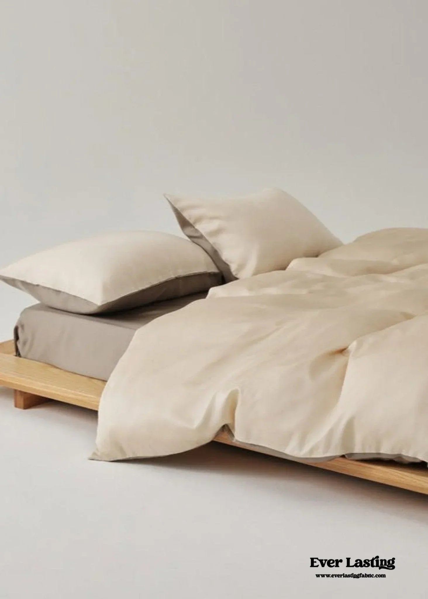 Adeline Pastel Silky Cooling Tencel™ Bedding Set / Coffee, alternate view - House Of Avana
