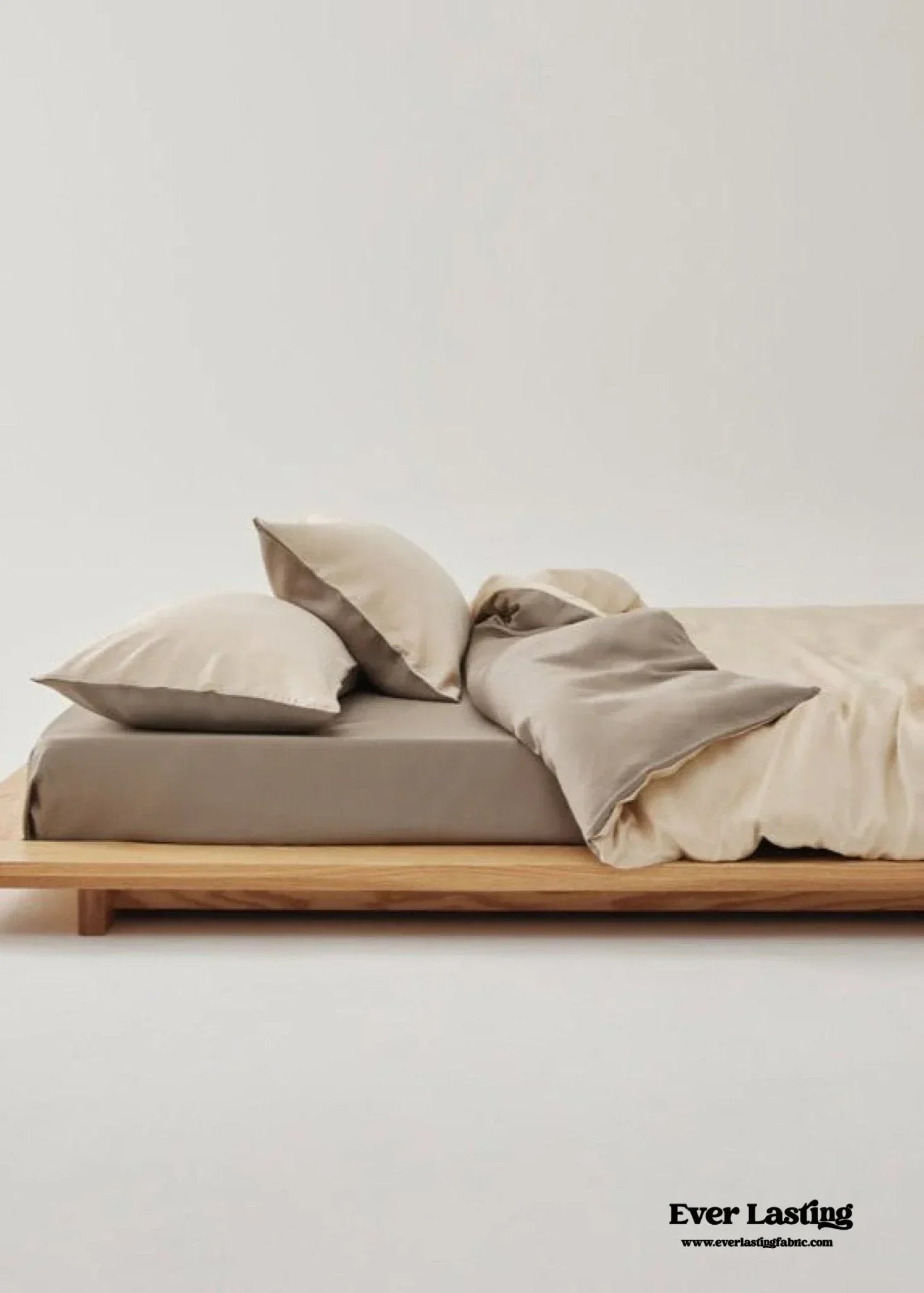 Adeline Pastel Silky Cooling Tencel™ Bedding Set / Coffee, alternate view - House Of Avana