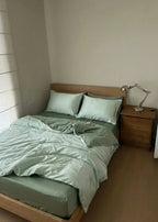 Adeline Pastel Silky Cooling TENCEL™ Bedding Set / Green