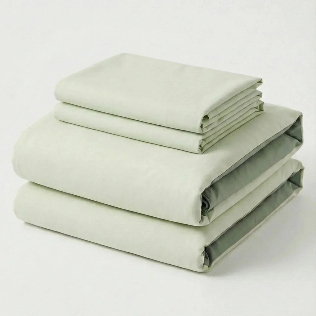 Adeline Pastel Silky Cooling TENCEL™ Bedding Set / Green