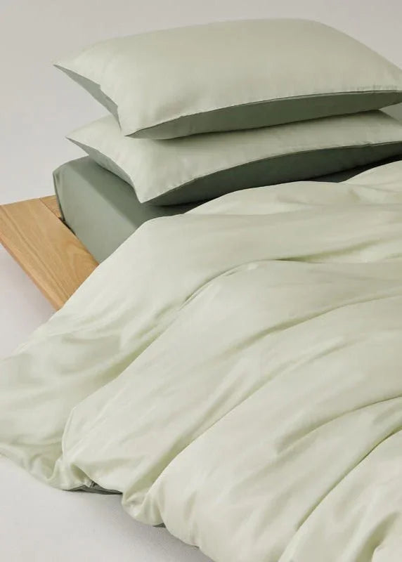 Adeline Pastel Silky Cooling TENCEL™ Bedding Set / Green