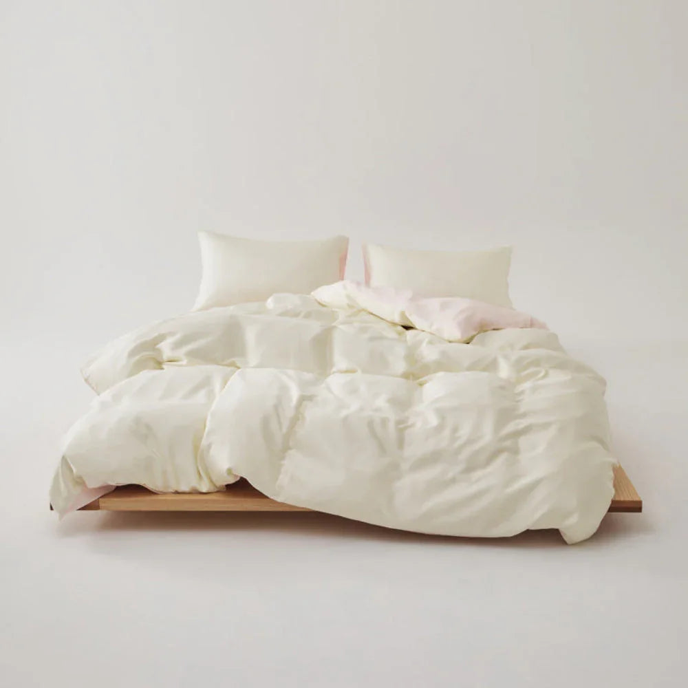 Adeline Pastel Silky Cooling TENCEL™ Bedding Set / Pink Ever Lasting