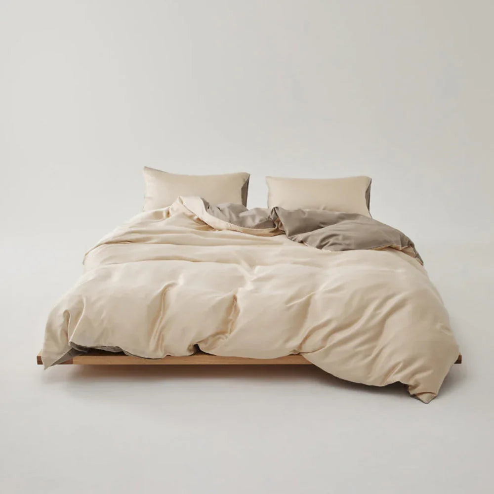 Adeline Pastel Silky Cooling TENCEL™ Bedding Set / Pink Ever Lasting