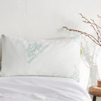 Adjustable Bamboo Cooling Pillow | Bed Pillows, side view - House Of Avana