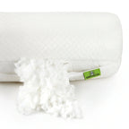 Adjustable Bamboo Cooling Pillow | Bolster, back view - House Of Avana