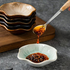 6pcs Kiln-Transformed Japanese Ceramic Sauce Dish, Flavor Dish, Vinegar Dish, Dipping Sauce Dish, Creative Glaze Underglaze Small Plate, Seasoning and Pickles Set House Of Avana