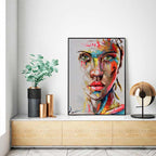 African Black Woman Graffiti Art Posters And Prints Abstract African Girl Canvas Paintings On The Wall Art Pictures Wall Decor - House of Avana