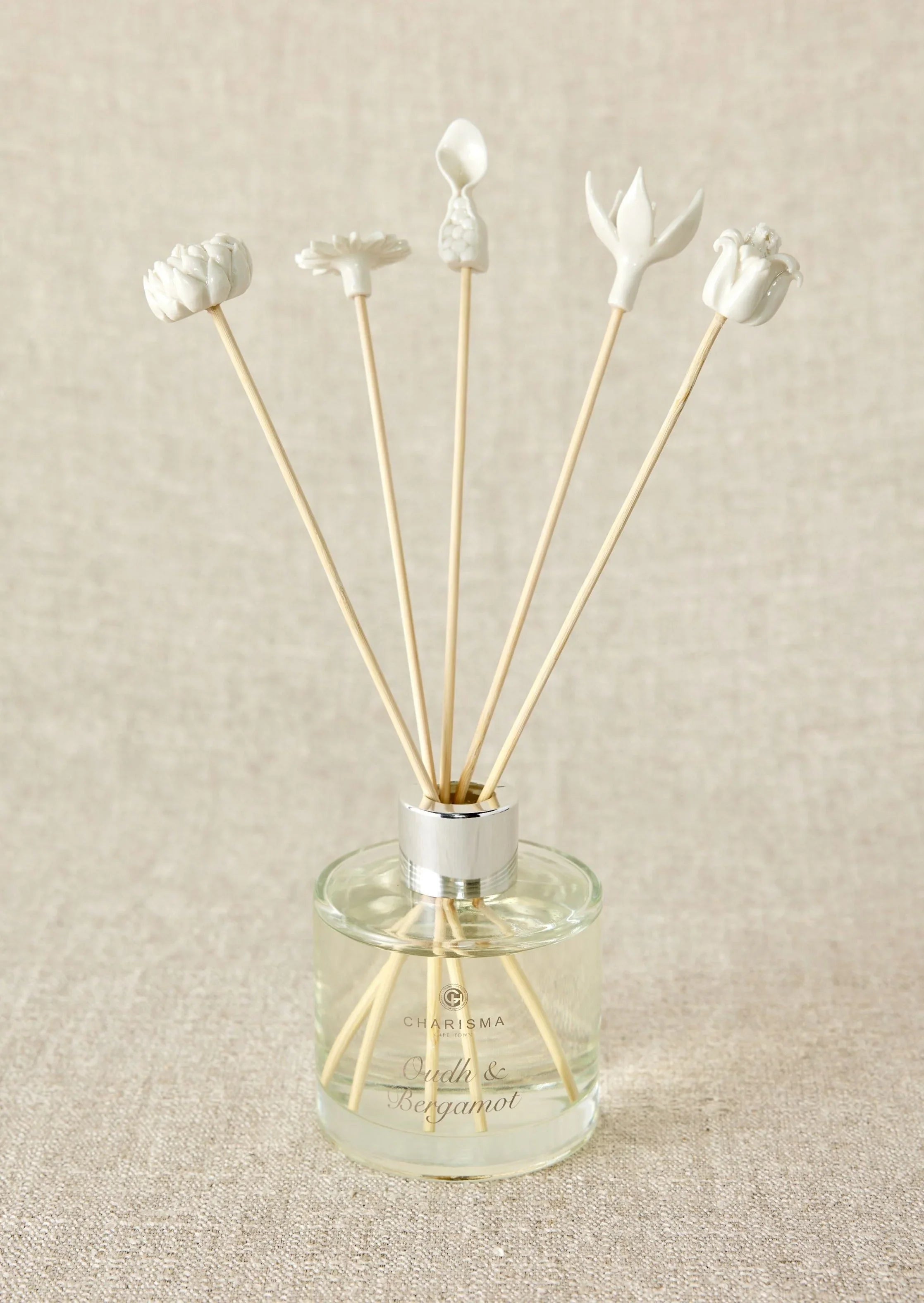 African Flowers Bamboo Diffuser Set Kanju Interiors