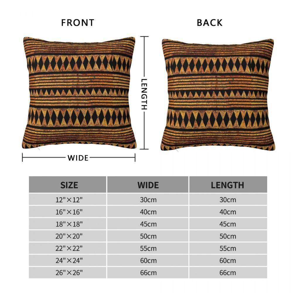 African Mud Cloth Print Cushion Cover - House of Avana