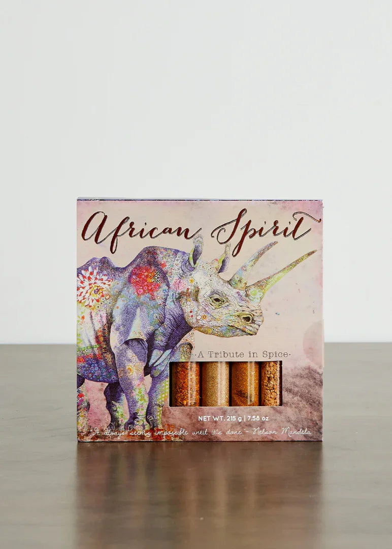 African Spirit Spice Gift Box Set, front view - House Of Avana