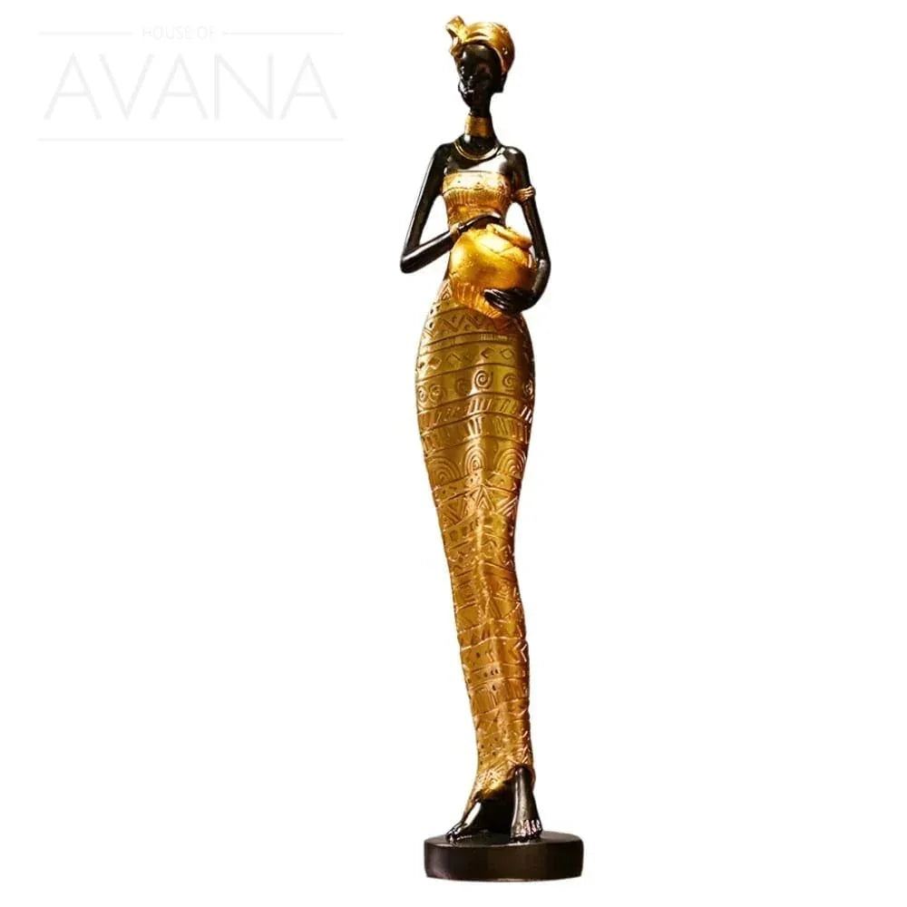 Handcrafted Tribal Lady Sculpture - House Of Avana