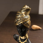 SAAKAR Resin Black Woman Figurines Home Interior African Exotic Ornaments Desktop Decoration Crafts Objects Lady Figure Items House Of Avana
