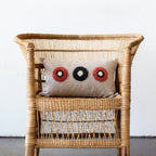 Afriscandi Circles Throw Pillow, detail shot - House Of Avana