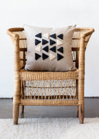 Afriscandi Harvest Wool + Cotton Throw Pillow, front view - House Of Avana