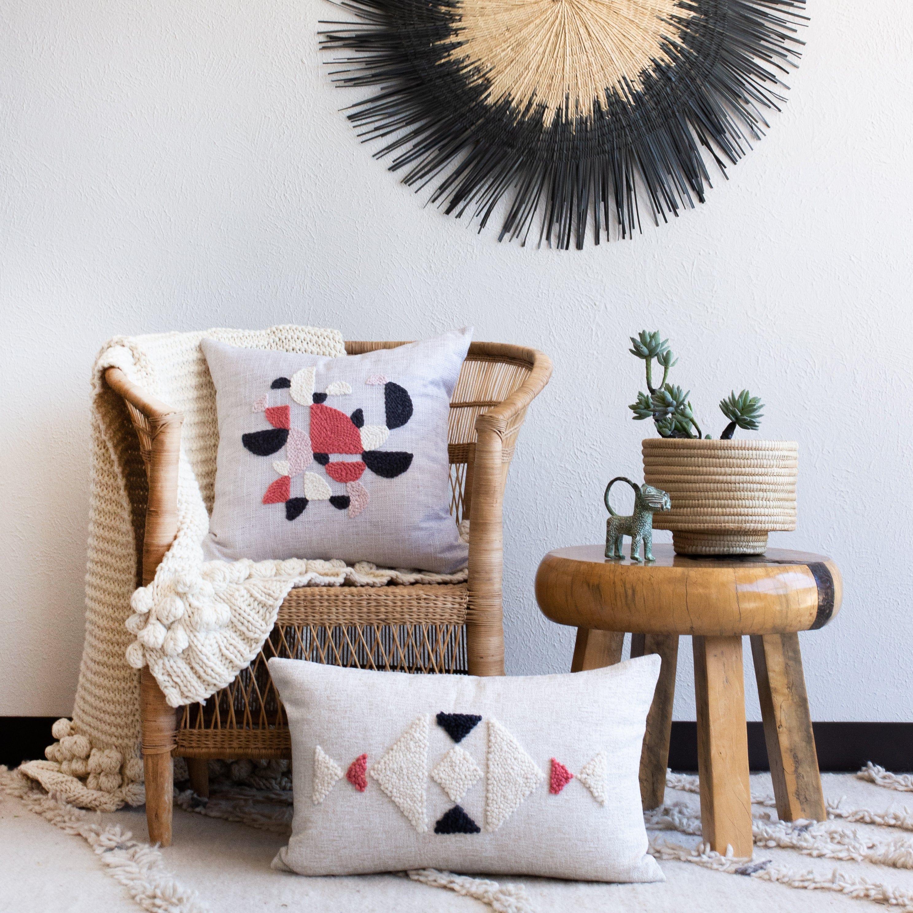Afriscandi Horizon Throw Pillow, side view - House Of Avana