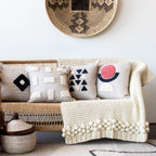 Afriscandi Sunrise Throw Pillow, side view - House Of Avana