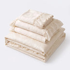 Airy Silky Floral Lace Bedding Set