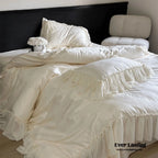 Airy Silky Floral Lace Bedding Set Ever Lasting