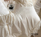 Airy Silky Floral Lace Bedding Set Ever Lasting