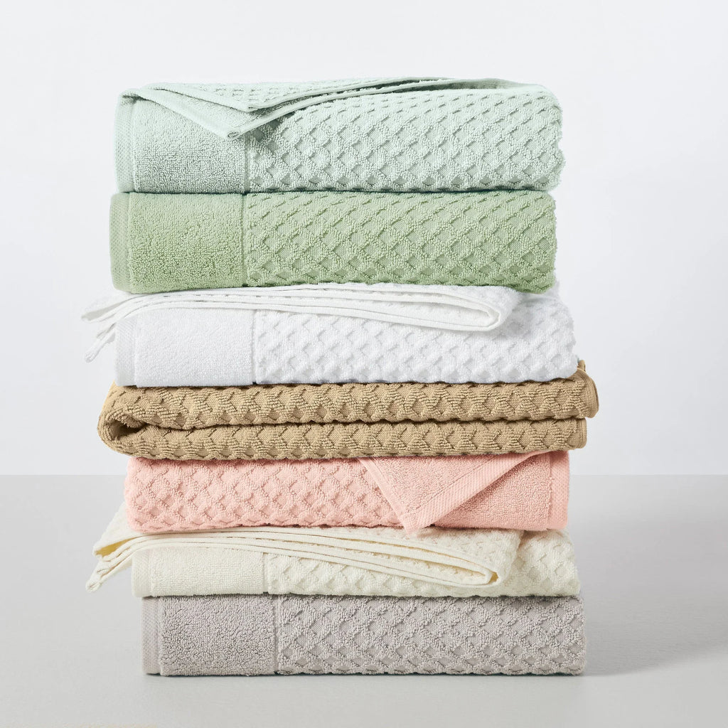 Cotton Diamond Waffle Weave Bath Towel Set - Grayson Collection Great Bay Home