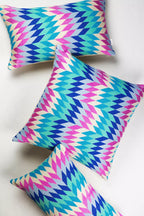 Almolonga Diamond Pillow - Blue Multi Archive New York