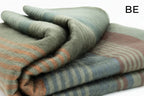 Alpaca Bed Blanket - Striped