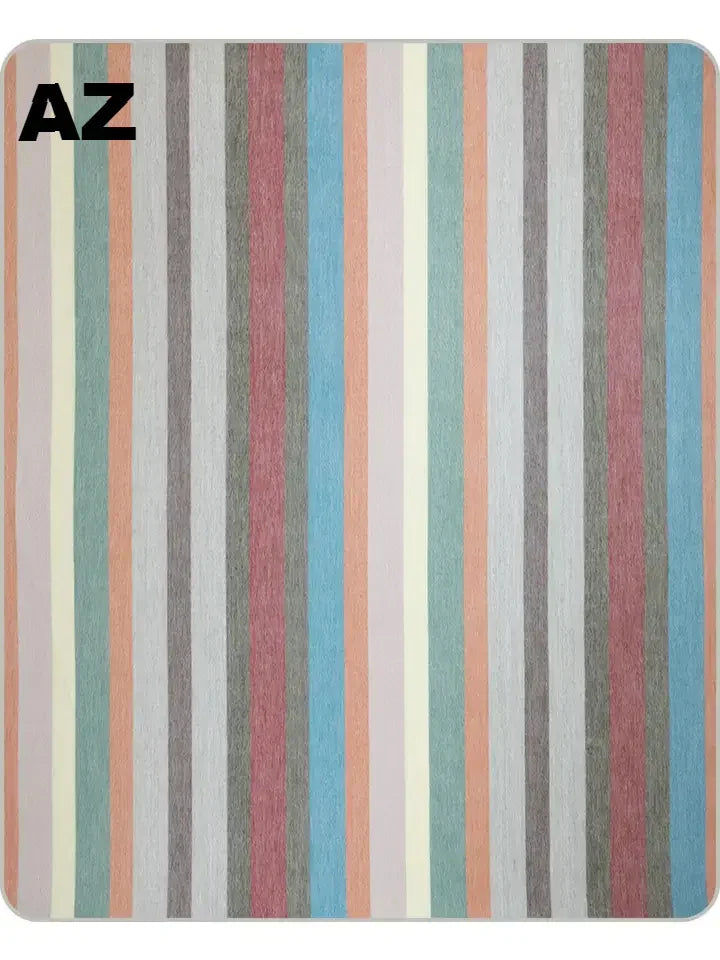 Alpaca Bed Blanket - Striped