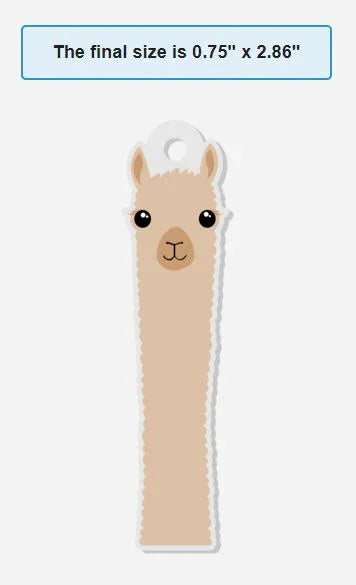 Alpaca Watching Keychain