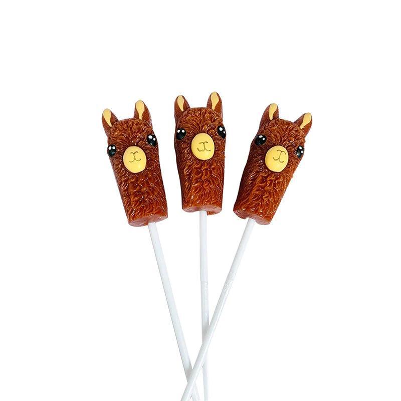 Alpaca Watching Lollipops