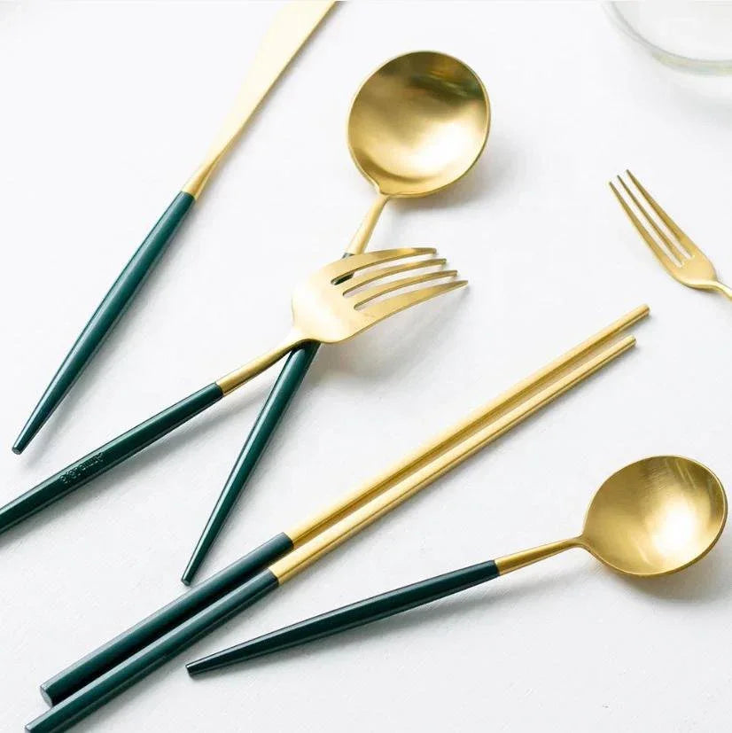 Altin Chopsticks - Set of 4, side view - House Of Avana