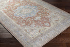 Brown Bagamanoc Medallion Washable Area Rug Hauteloom