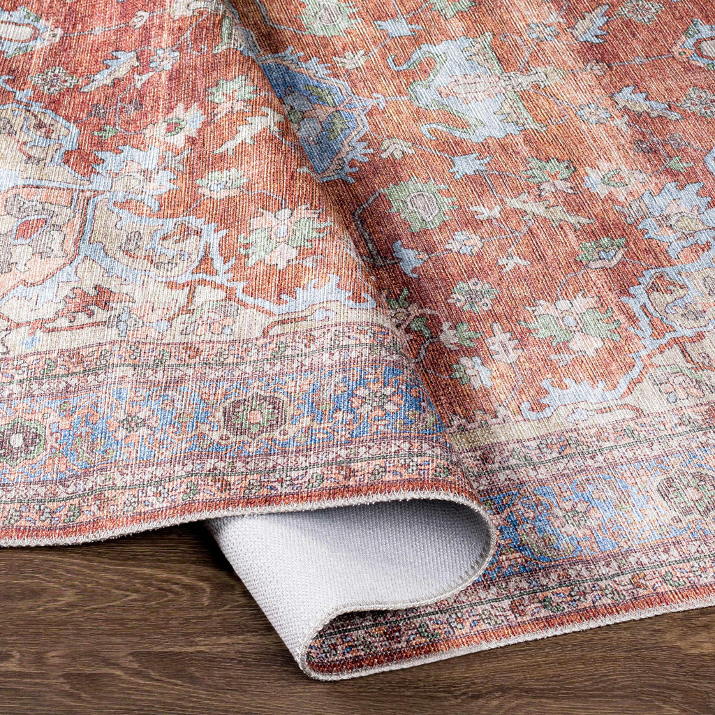 Brown Bagamanoc Medallion Washable Area Rug Hauteloom