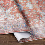 Brown Bagamanoc Medallion Washable Area Rug Hauteloom