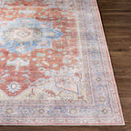Brown Bagamanoc Medallion Washable Area Rug Hauteloom