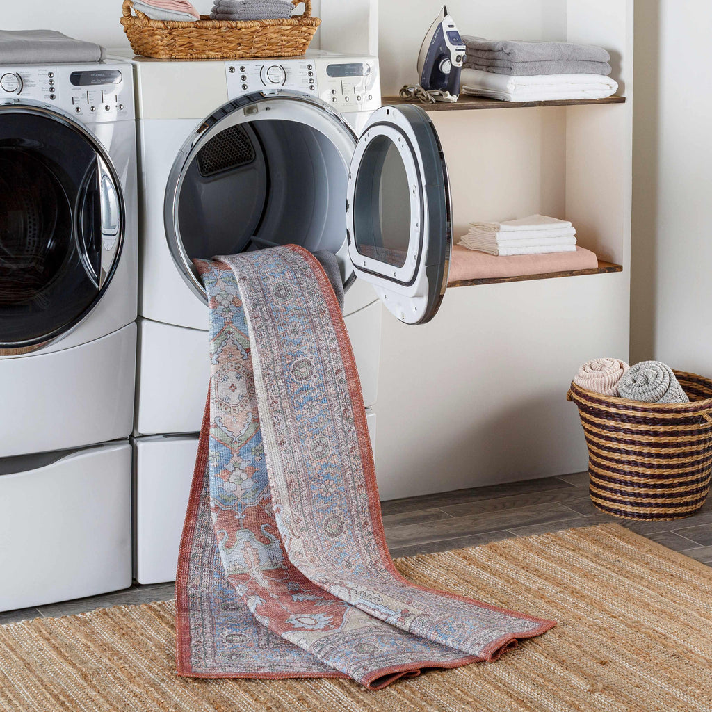 Brown Bagamanoc Medallion Washable Area Rug Hauteloom